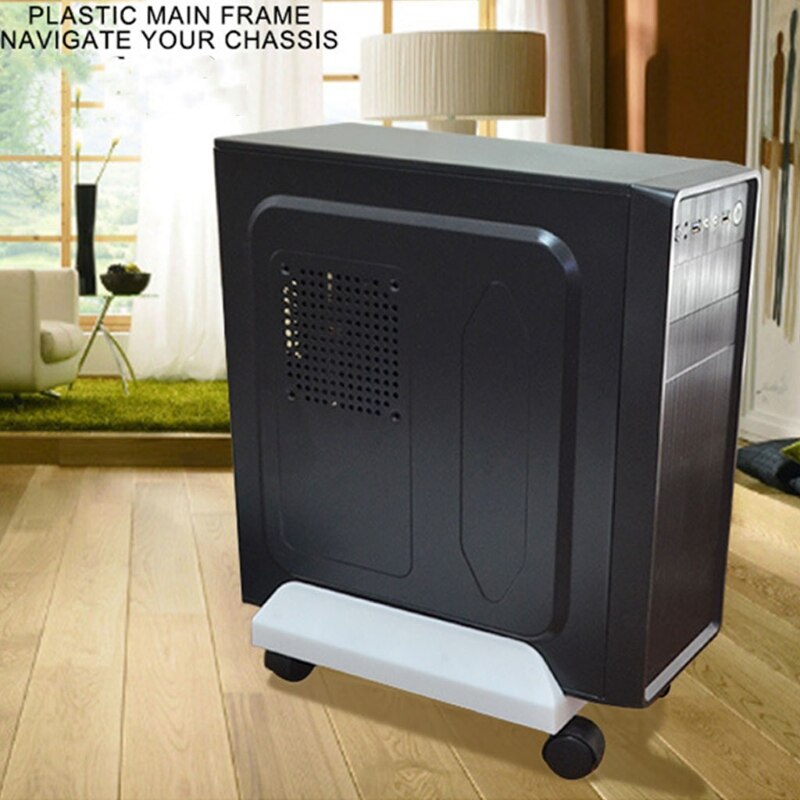 CPU Stand Mobile Desktop Tower Computer Floor Stand Rolling Caster Wheels Adjustable Width