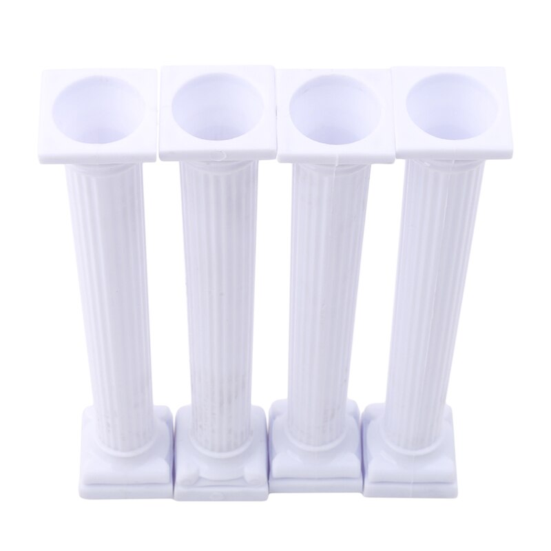 4 unids/set blanco griego Pilares de Día de San Valentín de pastel de separador de soporte decoración de la torta de boda está Fondant apoyo molde