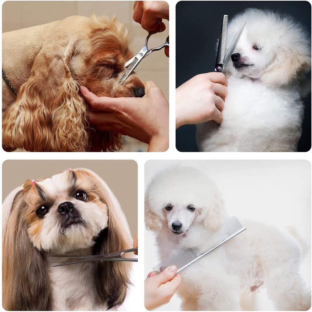 6 Inch Hund Pflege Schere Set Pet Haar Trimmen Werkzeug Edelstahl Gekrümmte Schere Katze Hund Haar Schneiden Schere