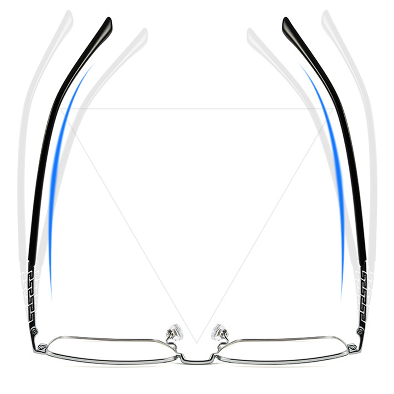 Montura de gafas de titanio puro para hombre, gafas graduadas de , a la , estilo de negocios, T8635T