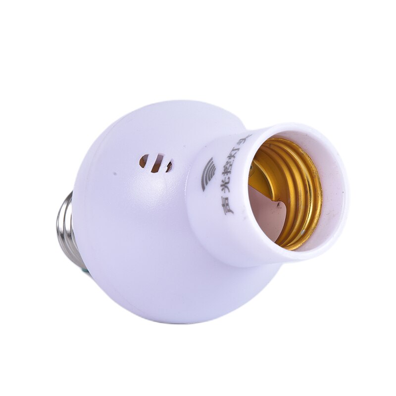 Capteur de lumière sonore d&#39;intérieur E27, 1 pièce, support de lampe de contrôle, Bases de lampe à vis, interrupteur à douille pour couloir, escalier, ampoule d&#39;éclairage