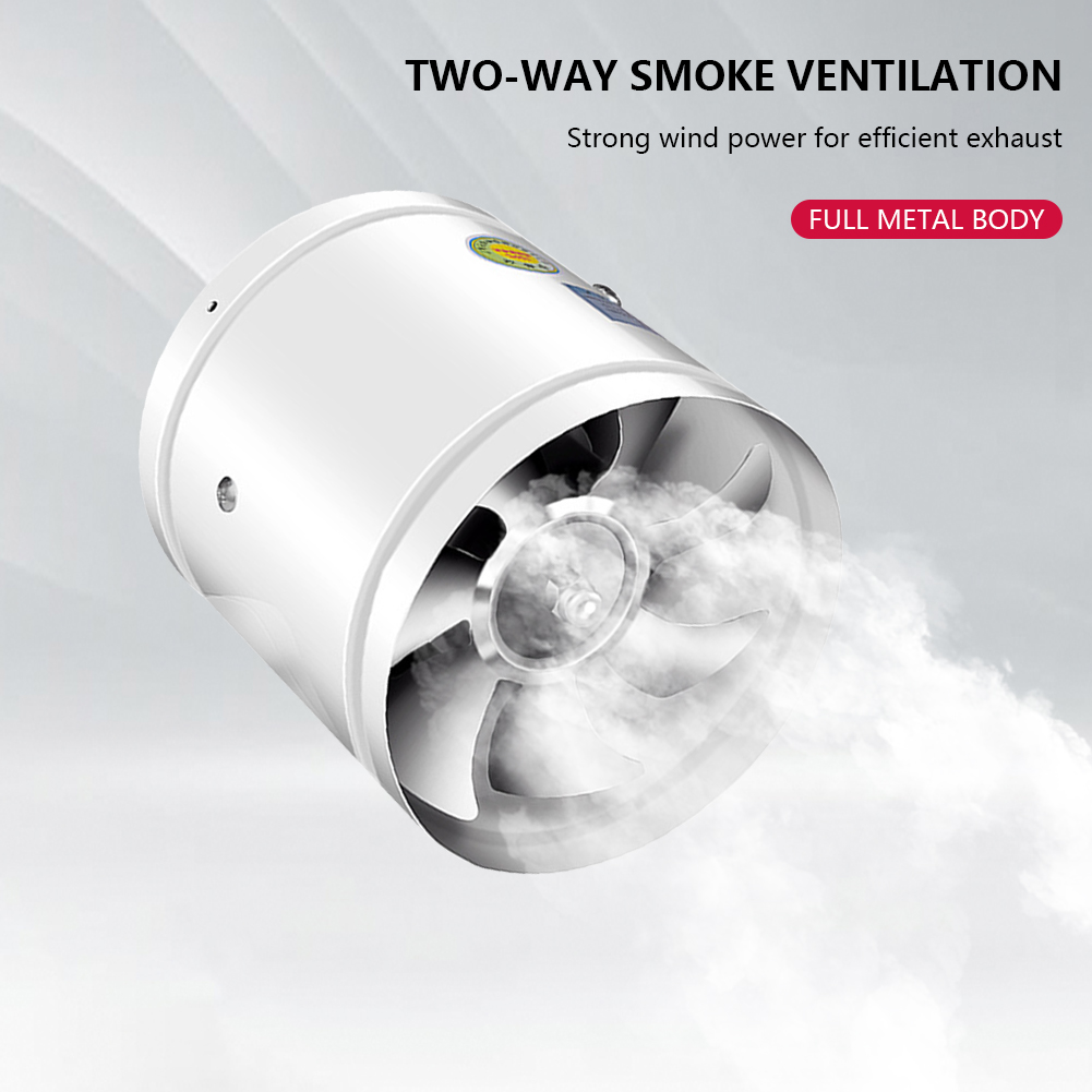 4/6/7 Zoll 220V Abluft ventilator Home Rohr Kanal ventilator Bad Rohr Belüftung Abluft ventilator Küche Toilette Wandluft ventilator