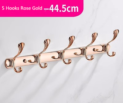 Rose Gouden Handdoek Haak Messing Muur Mount Gouden Handdoek Hanger, Messing Constructie, Badkamer Hardware, Keuken Haak Badkamer Accessoires: Blauw