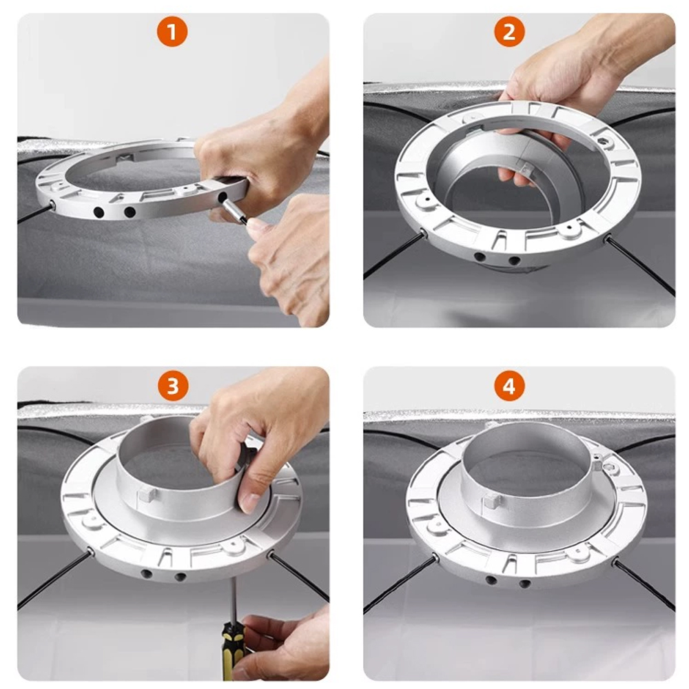 Godox Bowens Mount Speedring Softbox Speed Ring Adapter for Studio Photography Monolight Strobe Flash Speedlite Speedlight