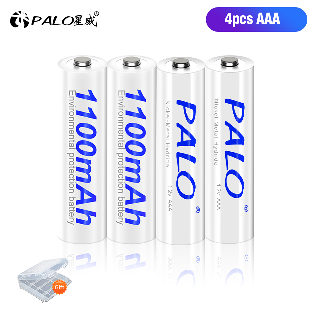 1.2V AA AAA NIMH Baterías Recargables 2A 3A + 8 Ranuras USB-C Cargador de Batería Rápido Con cable para juguetes linterna Ratón Mando a Distancia: Morado