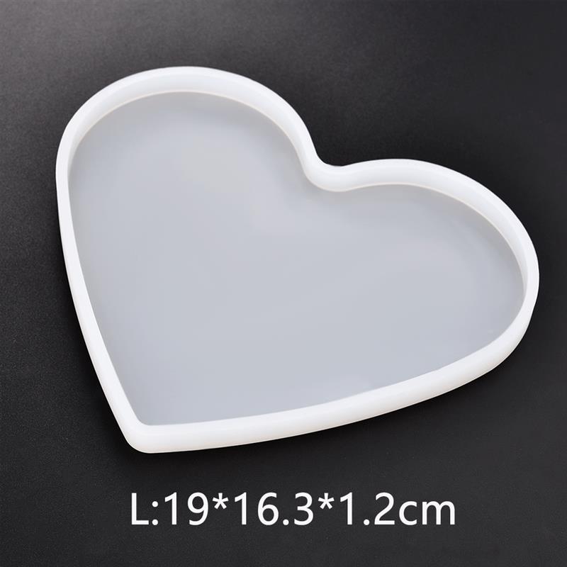 Sottobicchiere del Silicone Stampi Gioielli In Resina UV Epossidica Premuto Fiore Irregolare di Figura Copertura Stampi Per Strumenti di Creazione di Gioielli FAI DA TE: Heart L