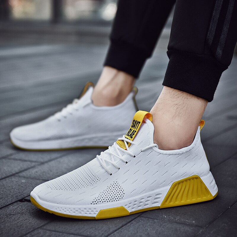 Billiga tennisskor för män sportskor utomhusluft andas komfort manliga mesh sneakers promenader joggingsko tenis masculino