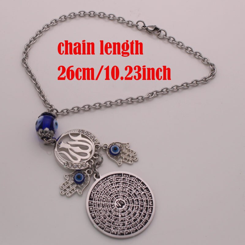 turkey evil eye Asma-ul-Husna 99 Names of ALLAH Car Rear View Mirror Car Pendant Hanging