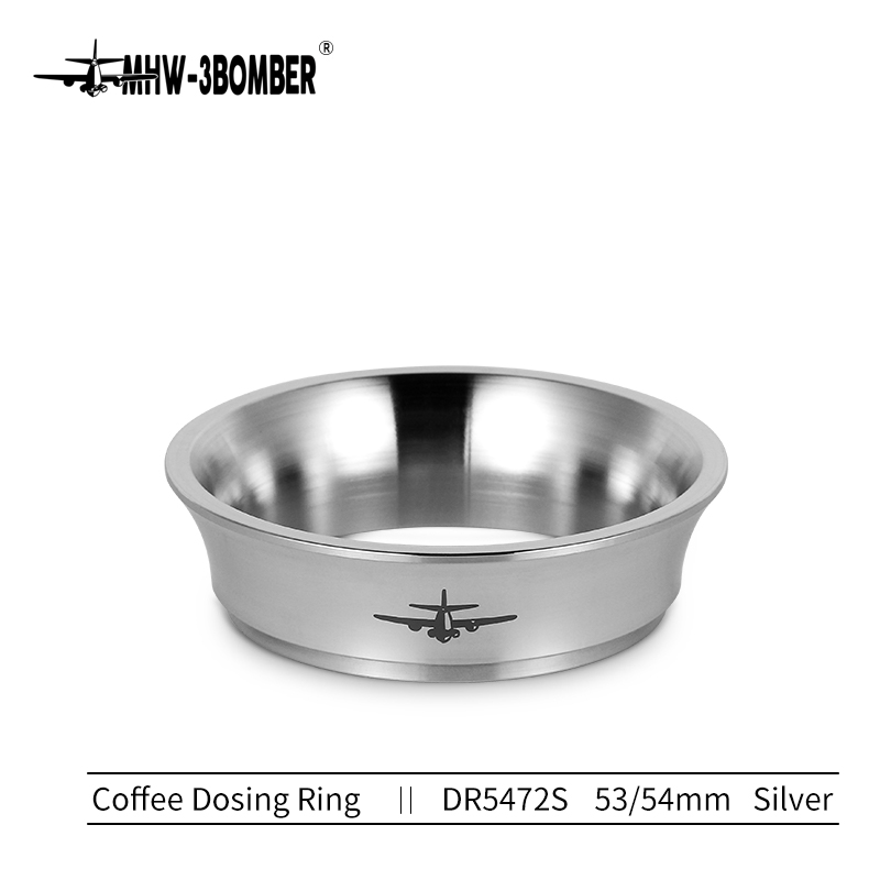 MHW-3BOMBER 51 mm & 58 mm Espresso-Dosiertrichter, Edelstahl, Kaffee-Dosierring, kompatibler Siebträger, Heim-Barista-Zubehör: Gold