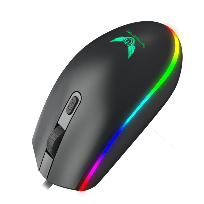 USB Optical Mouse 1600dpi Gaming Mouse RGB Optical Gamer Mice for PC Desktop Laptop Tablet Computer Mouse