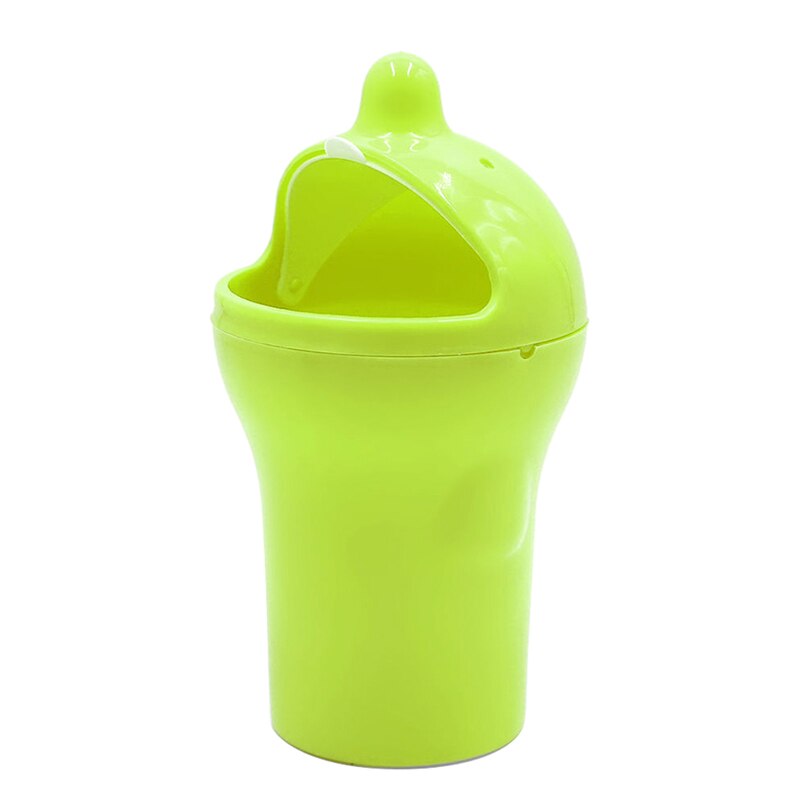 Mini Dolphin Shape Car Trash Rubbish Can Garbage Dust Case Holder Box Bin Rolling Cover Vehicle Trash Can