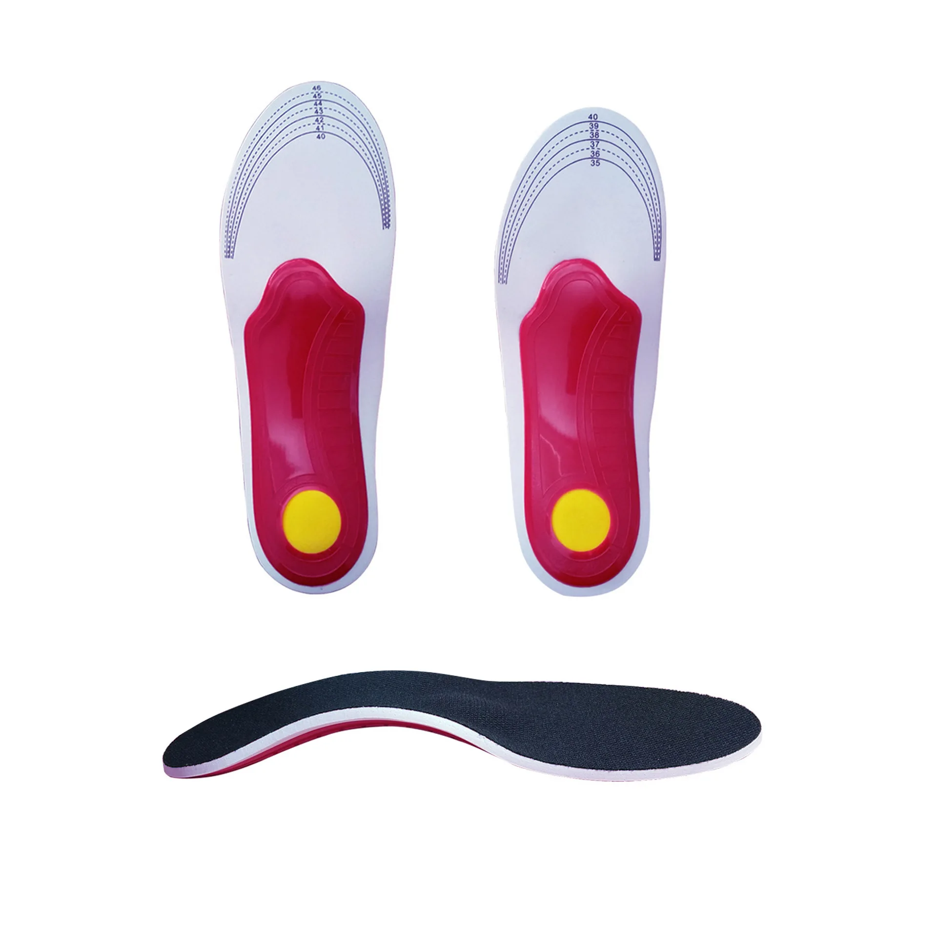 Sport Einlegesohlen Orthopädische Bogen Unterstützung Plattfuß Korrektur Massage Atmungsaktiv Schweiß absorbieren Kissen Pad Männer Frauen Laufen: Beige / 0
