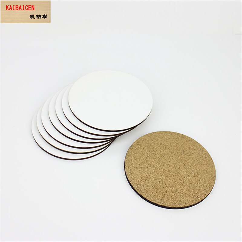 15 Stks/partij Diy Sublimatie Blank Mdf Houten Coaster Keuken Accessoires Mat Cup Bar Mok Drink Pads Captain Coaster: 8DM-006-D100X100X4mm