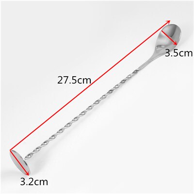 27,5 cm Edelstahl Cocktail Bar Löffel Spirale aufbringen Barware: Ursprünglich Titel