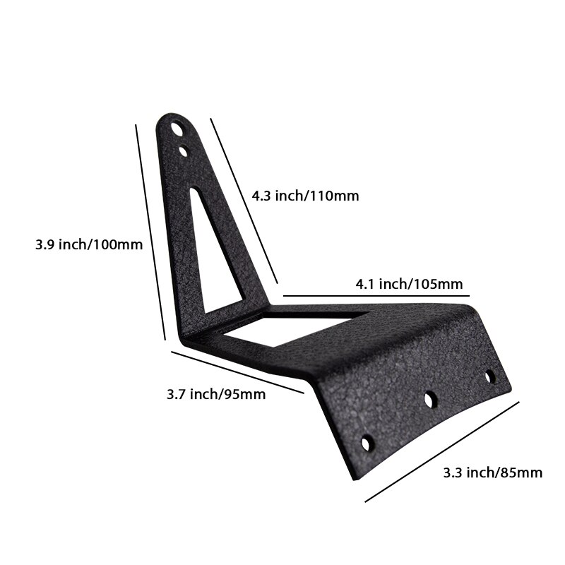 Willpower Bar Mount Bracket 52 inch Straight Curved Led Work Light Bar for 52" LED Light Bar Upper Windshield Light Bar Brackets