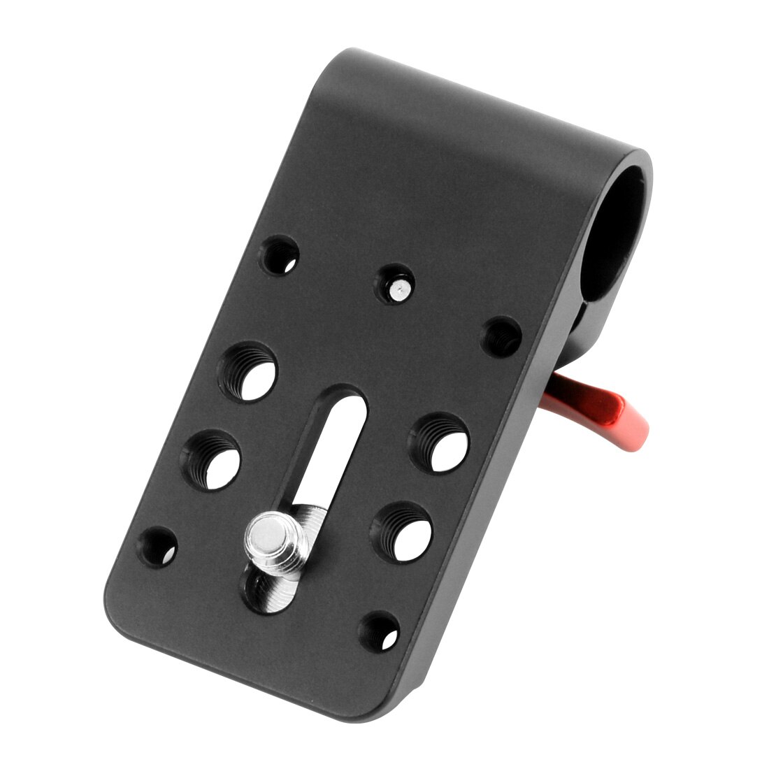 Tube Holder Clamp Mount Adapter for 15mm Rod Rail Follow Focus Rig for DSLR 5D2 GH2 Camera Stabilizer Photography: black