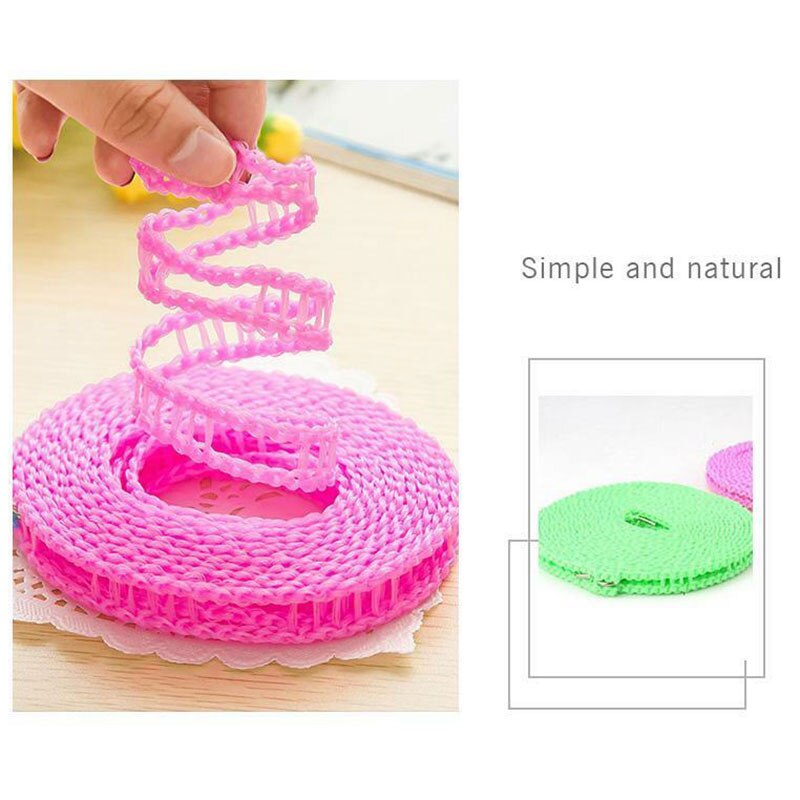Nylon Clotheslines Hanging Rope Drying Clothes Dryer Non-slip Windproof for Outdoor 3/5/8/10 Meters TUE88