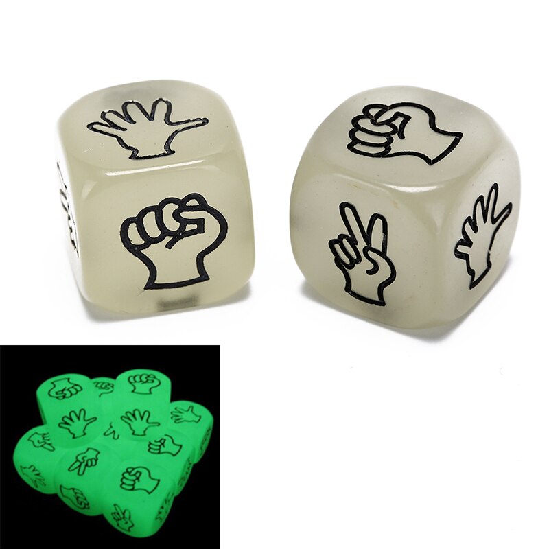 Fun Board Game Night Bar Dice 6 Side Licht Lichtgevend Speelgoed Ktv Entertainment Game Dice Noctilucent