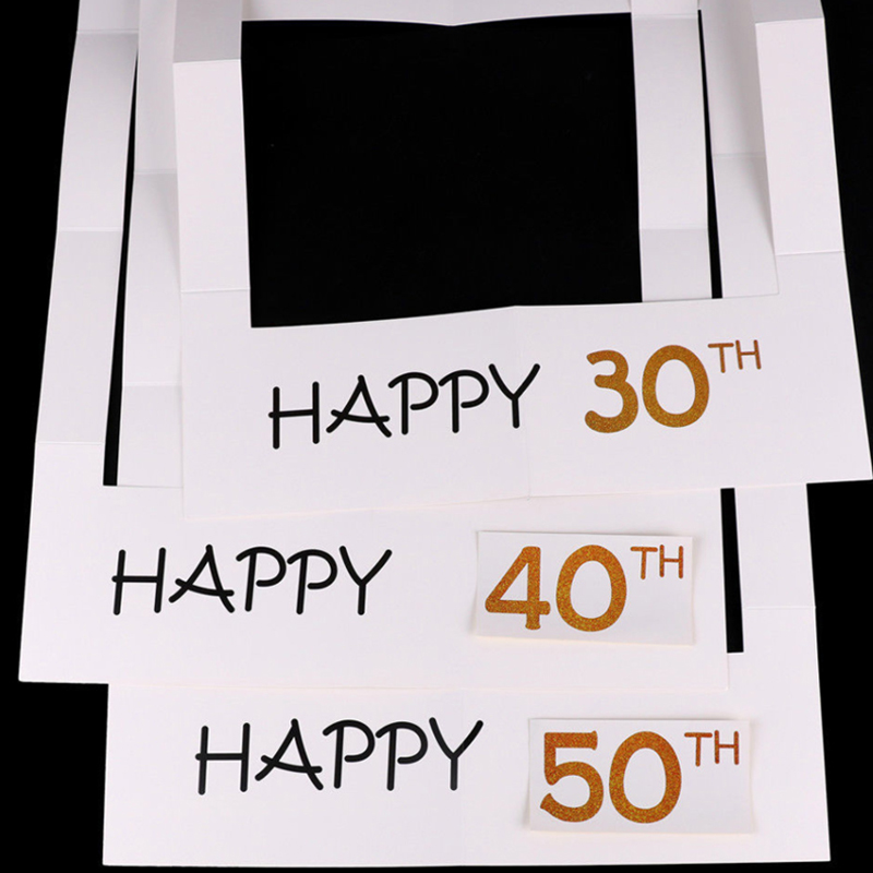 1Stck Party Geburtstag Hochzeit Papier Rahmen Camer Requisiten Fotografie Hintergrund Dekoration Diy Neuheit Party Requisiten