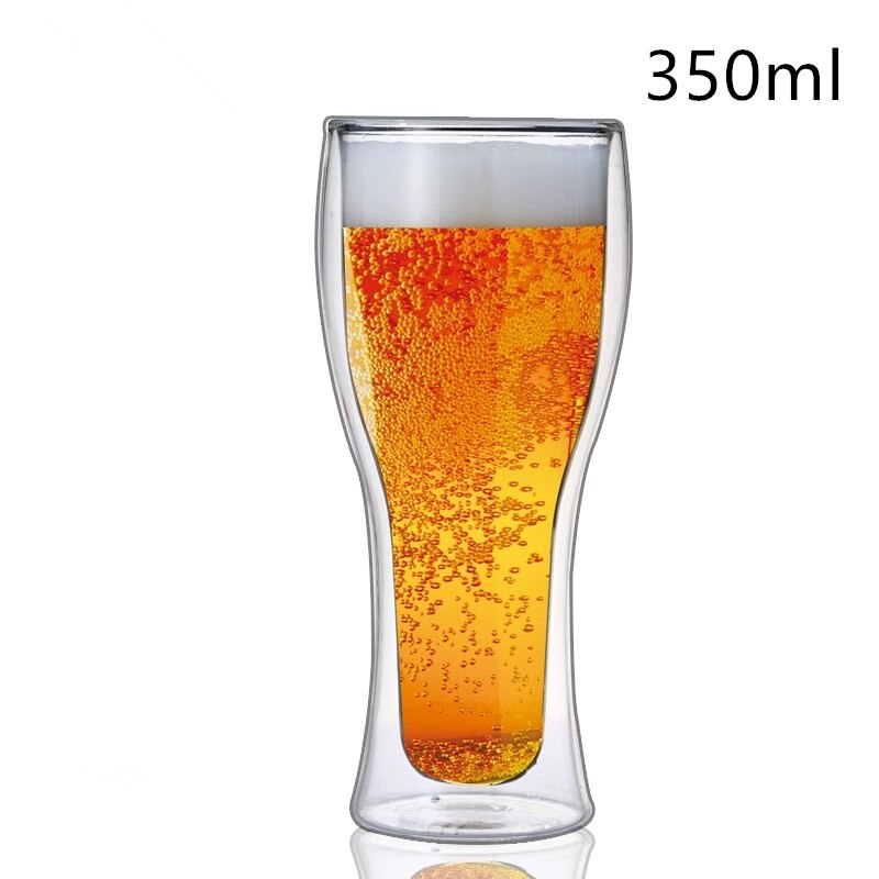 Heat Resistant Double Wall Glass Coffee Tea Cups And Mug Qith Double Bottom Clear Beer Wine Glass Cup 80/180/240/250/350/450ml: glass cup CB318-A