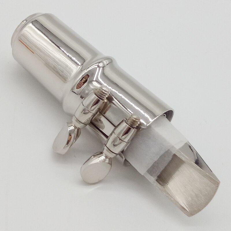 Metal Mouthpiece Tenor Soprano Alto Saxophone Mouthpiece Sax Silver Lacquer Number 56789