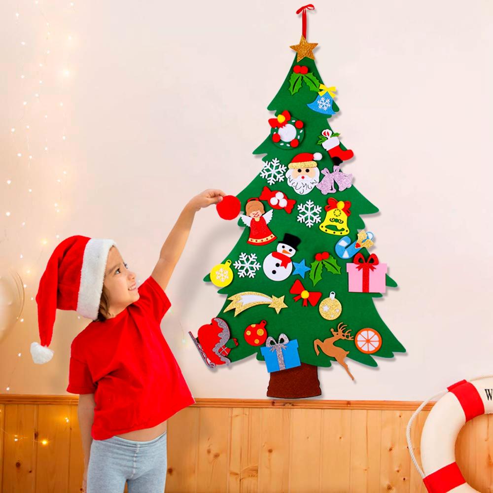 Lapset itse huopa joulukuusi joulukoristeet kotiin navidad vuosi joulukoristeet joulupukin joulupuu