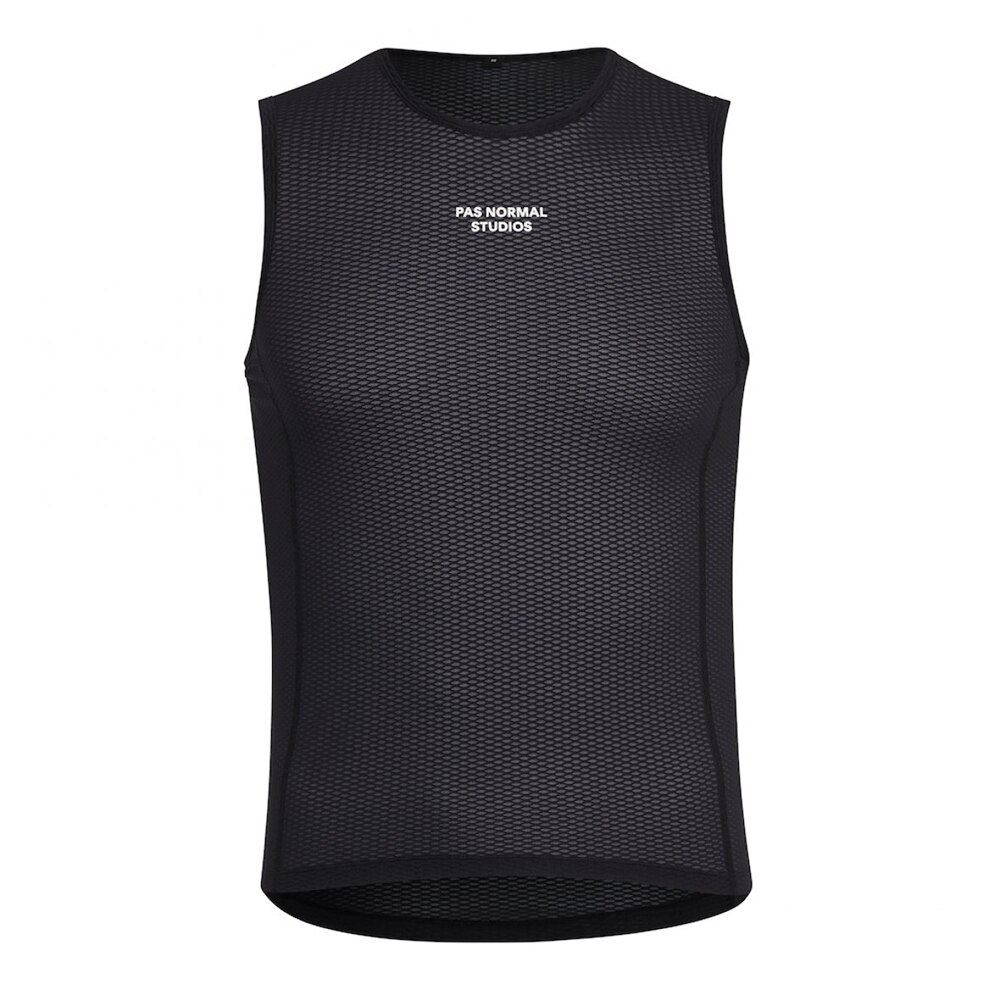 Chaleco de malla de secado rápido para ciclismo de verano para hombre PNS, chaleco sin mangas de verano, chaleco transpirable para conducir, camiseta interior deportiva para caminar, chalecos: Black / XL