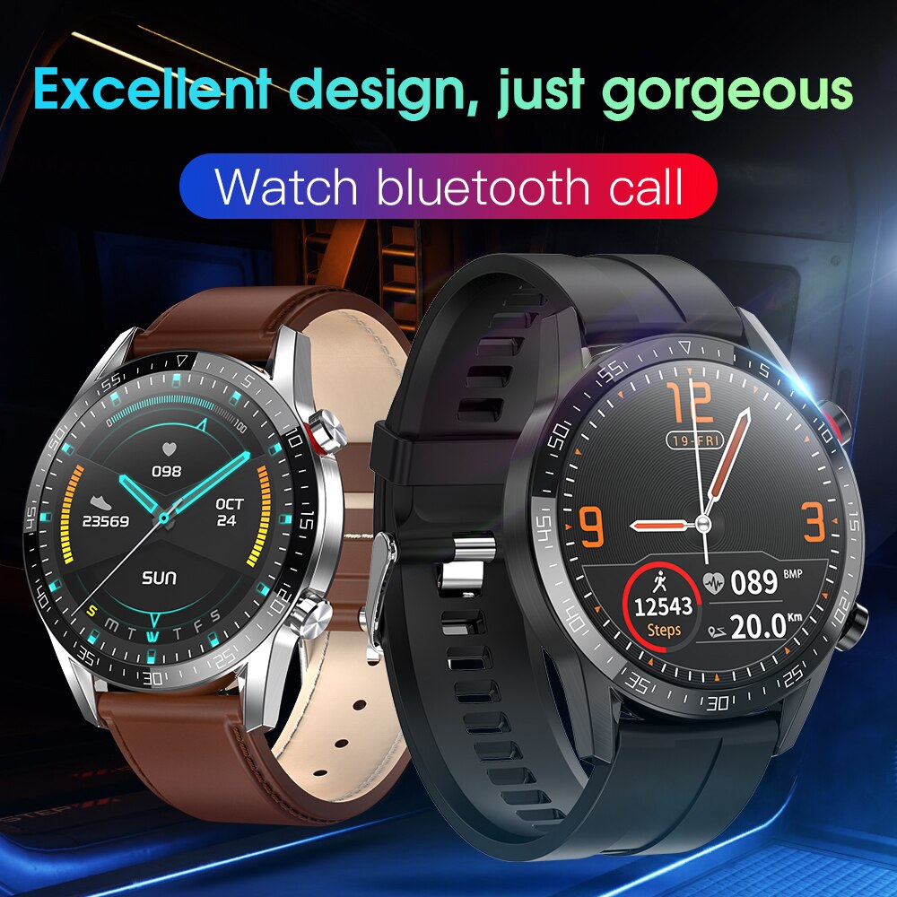 Miwa  l13 smart watch men  ip68 vandtæt ekg ppg bluetooth-opkald blodtryk puls fitness tracker sport smartwatch