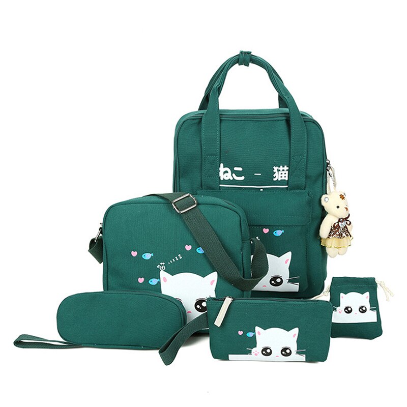 Satchel school bags 4 set /pcs School orthopedic satchel Backpacks for children School bag for girls mochilas escolares infantis