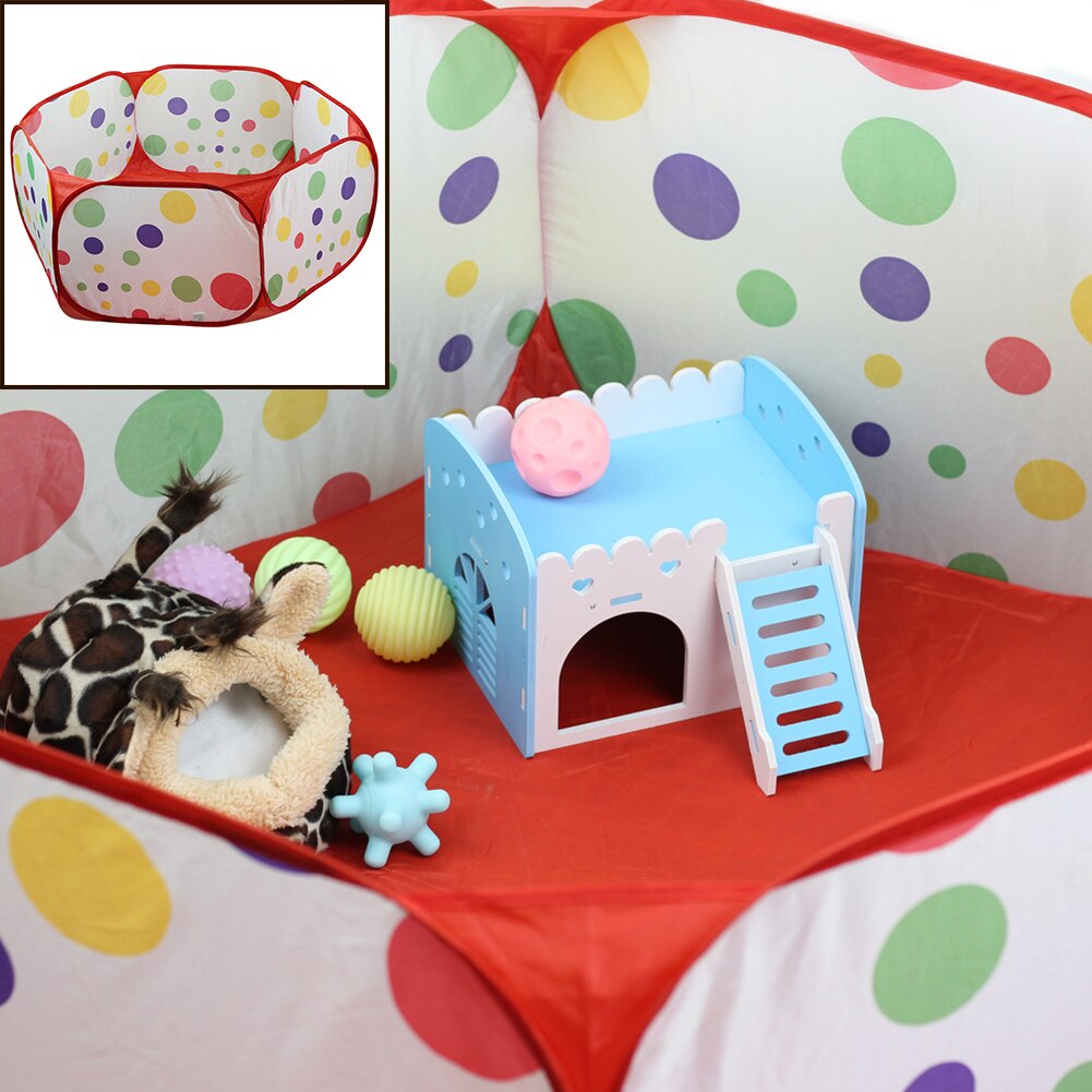 Dog Pet Fence Animal Cage Playpen for Hamster Guinea Pig Portable Folding Safe Guard Indoor Outdoor Dogs Game Playground