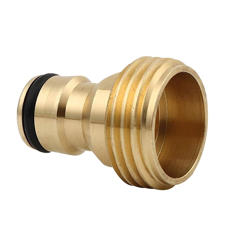 BMBY-Male Brass Garden Hose Quick Connector 3/4 Inch Water Thread Hose Fitting Nozzle Quick Connect Adapter