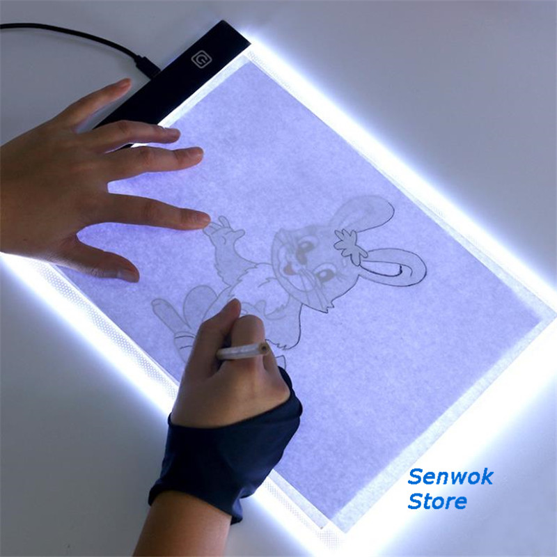 A4 kopie tafel licht animatie anime kalligrafie tafel Artcraft Tracing Lichtbak Digitale Tabletten LED tekentafel art gereedschap