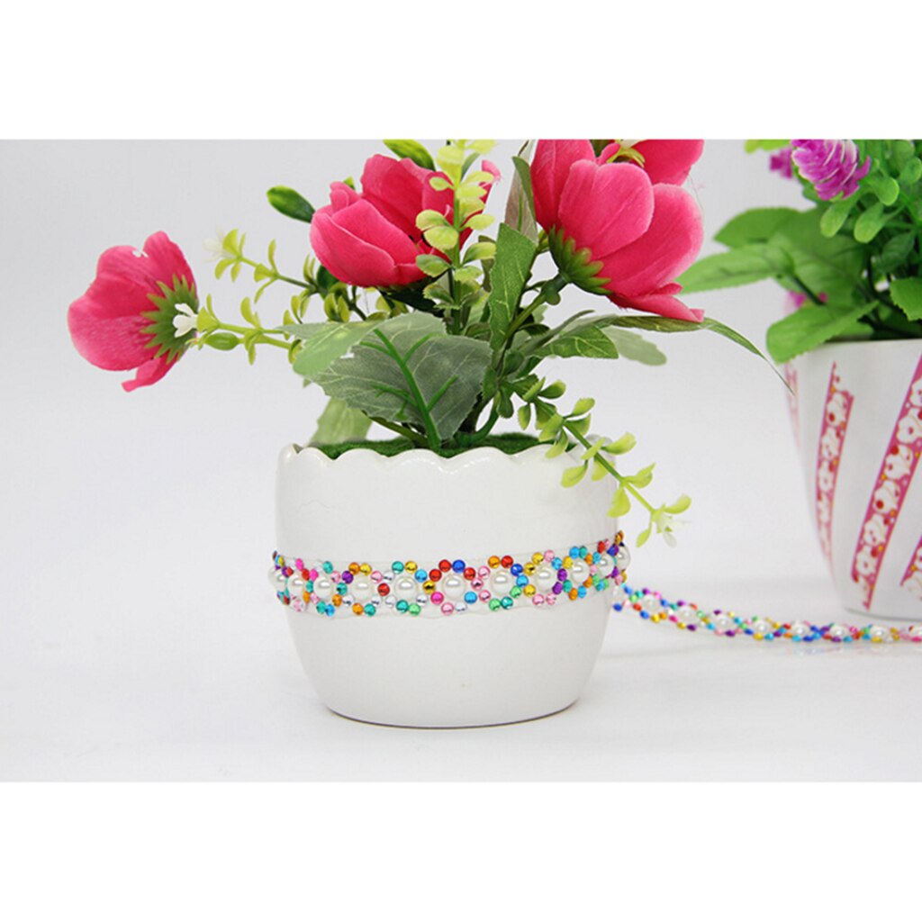 2 Roll Multi Shapes and Colors Rhinestones Stickers Tape Mobile Phone PC Car Art DIY Bling Self Adhesive Scrapbooking Stickers