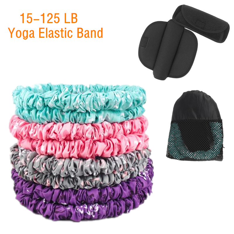 Anti-slip Exercise Yoga Elastic Band Squats Circle Tension Training Resistance Band Indoor Fitness Stretching Equipment Supplies