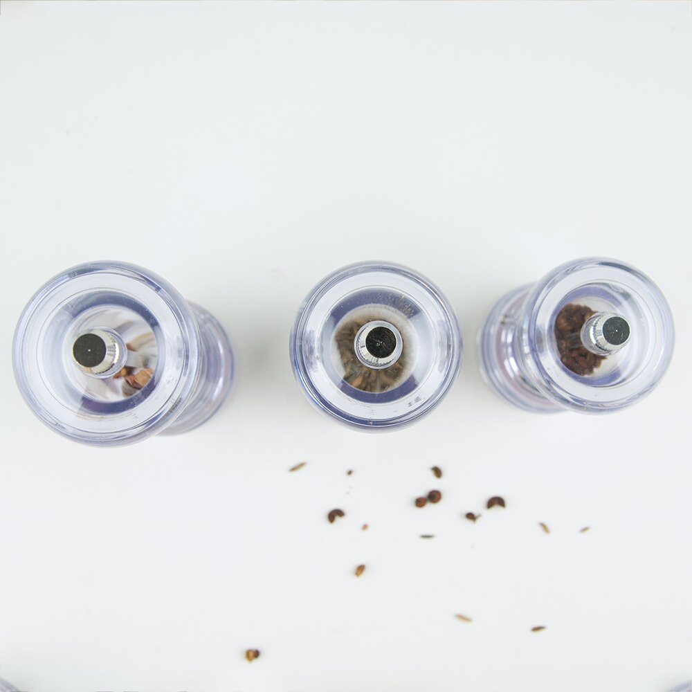 Krydderflaske krydderboks kjøkken krydderkvern oppbevaring flaske krukker gjennomsiktige pp salt pepper spisskummen pulver beholder dingser