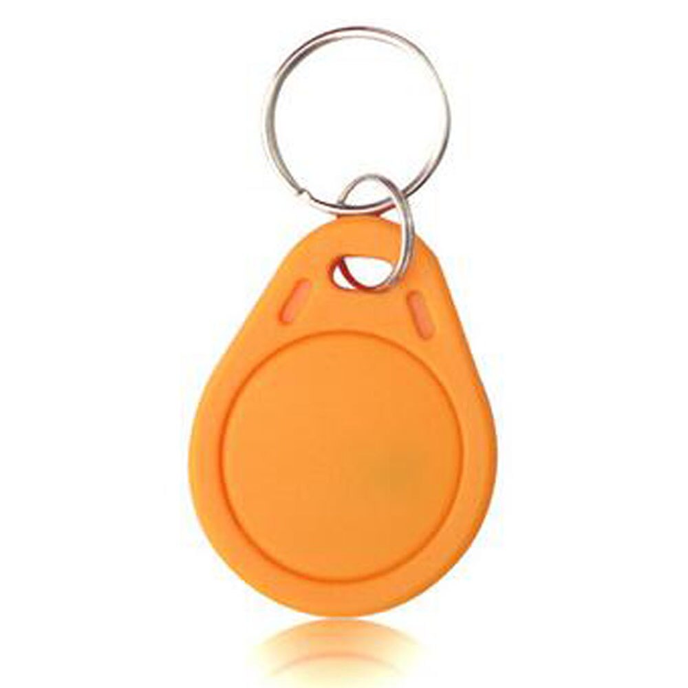 LUCKING DOOR 10pcs 13.56MHz IC Keyfobs Tags Access Control RFID Key Finder Card Token Attendance Management Keychain: yellow 10pcs