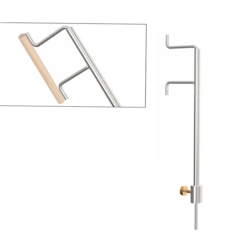 Cello Sound Post Gauge Diy Cello Tool Luthier Repair Install Tools Chrome-Plated Cello Gague Silver