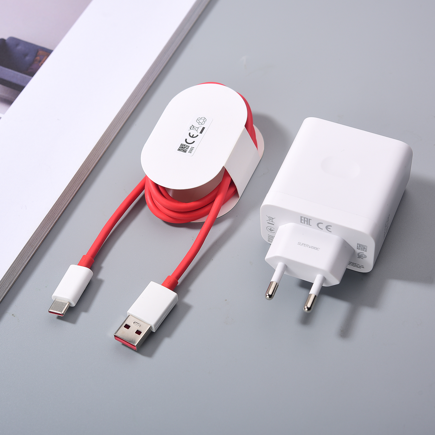 Adaptateur de chargeur USB à chaîne rapide 80W, pour Oneplus 1 + 13 12 12R 11 10 Nord CE 4 3 5G Pro EU US ACE Super WarpCharger, câble de Type C de 1M