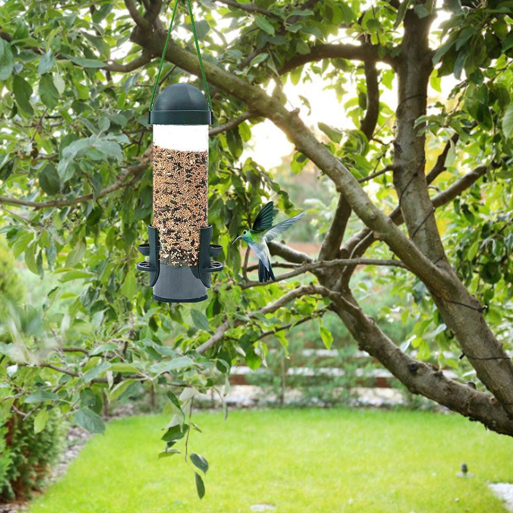 Bird Feeders Feed Station Hanging Garden Birds Food Feeders Outdoor Plastic Pet Feeder Tree Garden Decoration