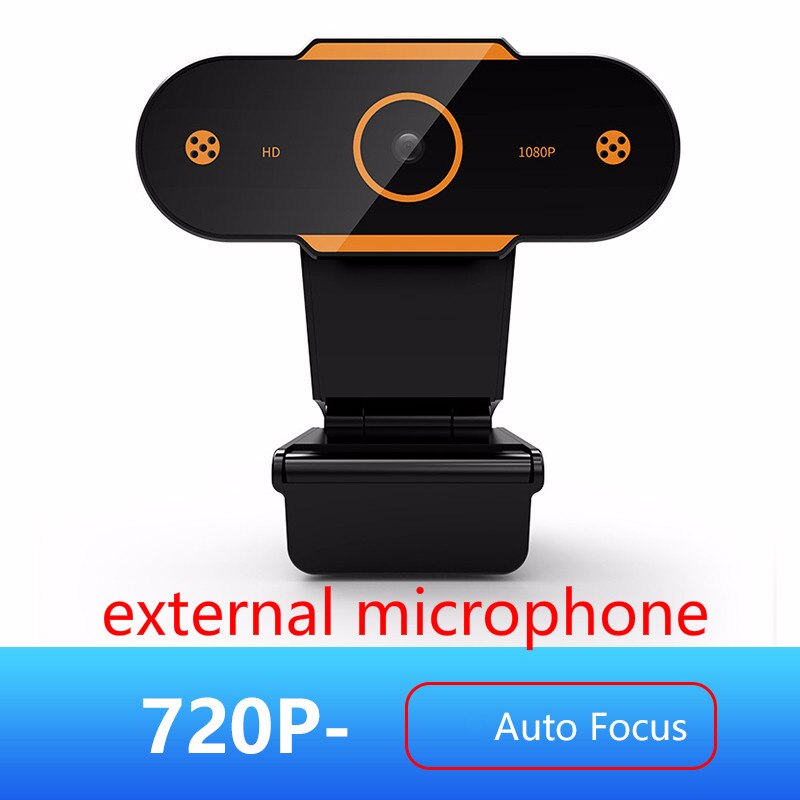 2K 1080P Hd Webcam Mini Computer Pc Webcamera Met Mic Draaibare Full Hd Camera Usb Plug Web Camera voor Laptop Desktop Computer: 720P