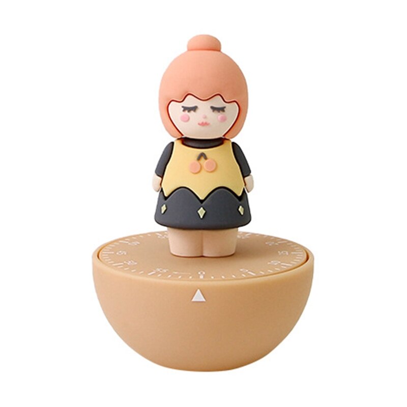 Timer Meccanico Hoshen – Simpatico Design Cartoon, Senza Batterie, 60 Minuti, Per Studio, Cucina, Giochi, Grigio - 4