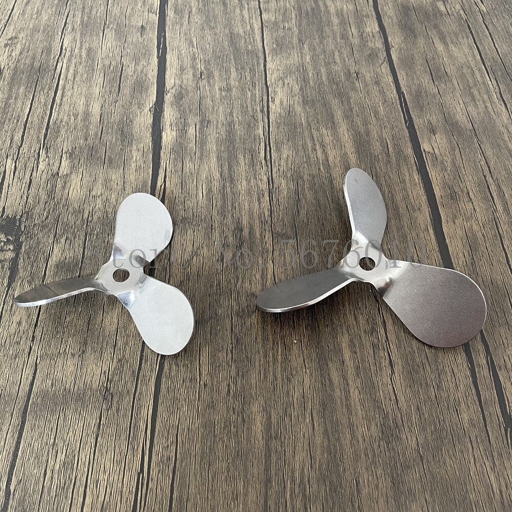 For lab mixer equipment 1pcs 304 stainless steel Rotating DIA4cm to 12cm three blade propeller ,Push up the material propeller