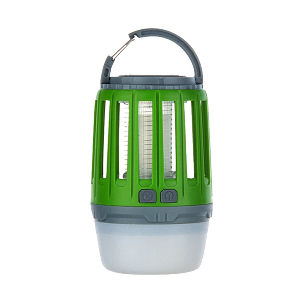 Draagbare Waterdichte USB Bug Zapper LED Camping Lantaarn Muggen Killer Outdoor USB opladen: Light Green