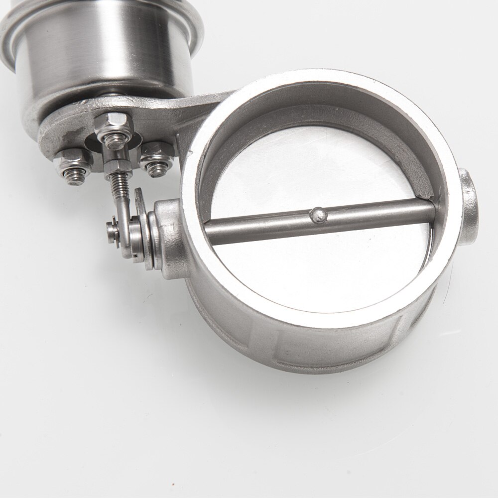 Stainless Steel Exhaust Control Valve Set Boost Actuator CLOSED Style 63mm Pipe Pressure:about 1 BAR HU-CUT63-CL-BOOST
