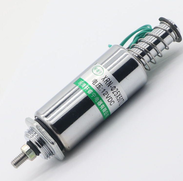 Dc 12V Of 24V Stroke 10 Mm Push Type Tubular Solenoid Elektromagneet 19 W W Veer XRN-25/50TL