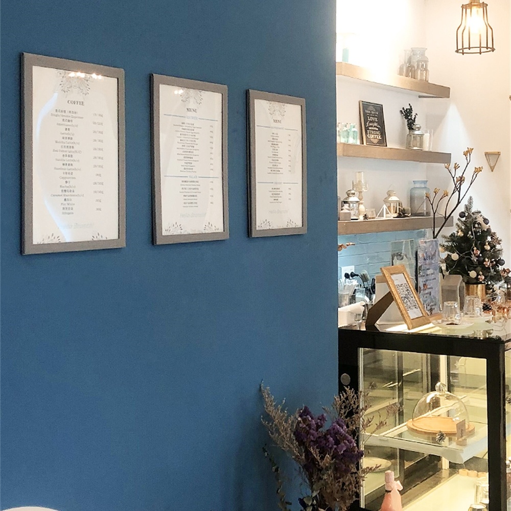 A4 Magnetic Poster Picture Display Rack Leather Open Advertising Sign Holder 210*297mm Wall Acrylic Photo Label Frame