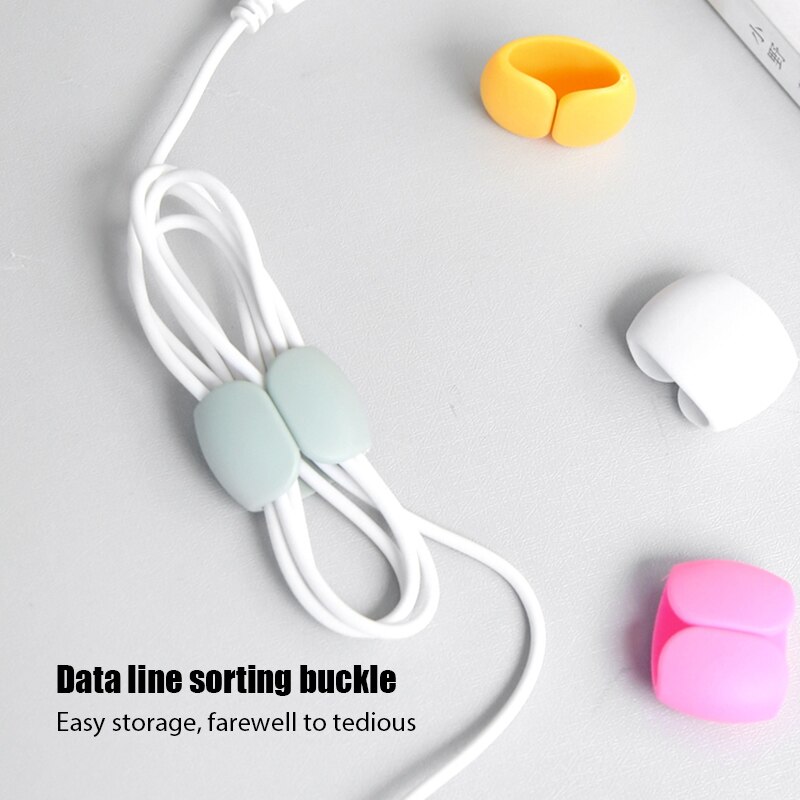 Cable Organizer Data Cable Storage Buckle Protection Rope Card Power Entanglement Headphone Cable collection