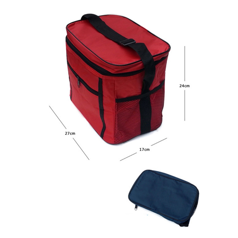 Tragbare Camping Oxford Tuch Reise Eis Box Wasserdichte Picknick Tasche Isolierung Paket Isolierte Trage Tasche Lagerung Enthalten