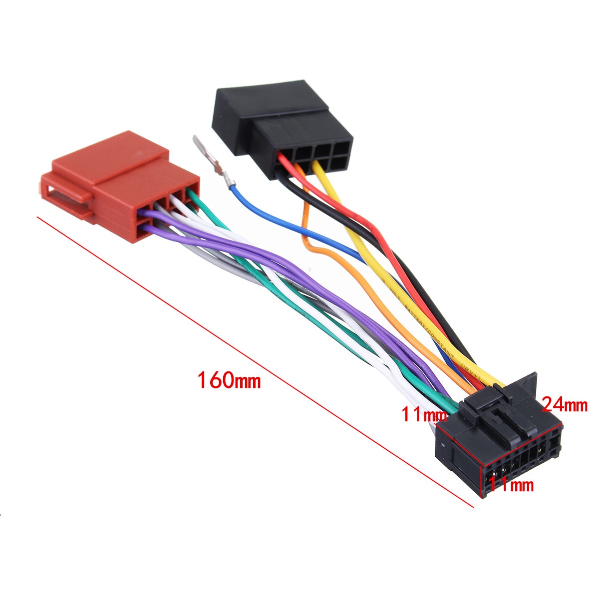 16 Pin Car Stereo Radio Player ISO Wiring Harness Connector for Pioneer 2003-on