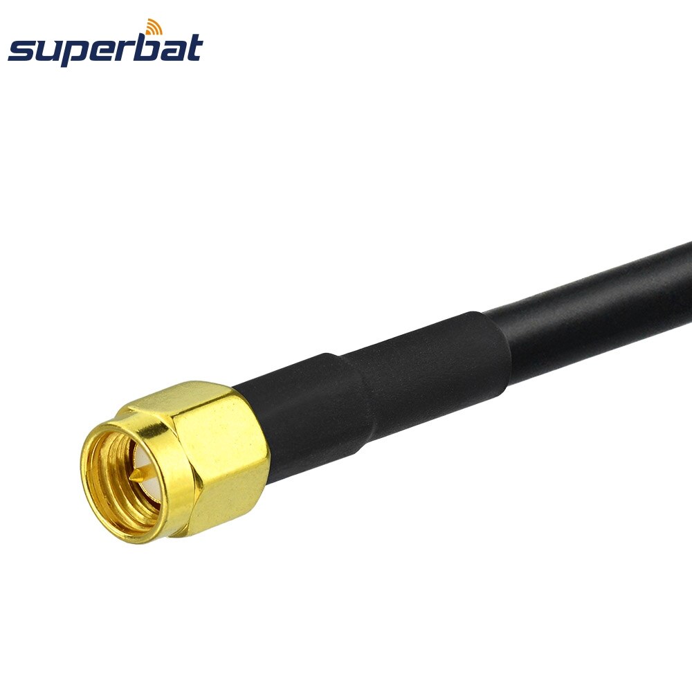 Superbat SMA tappo a n-genere connettore adattatore maschio codino dritto RF cavo coassiale RG223 1M per WLAN senza fili